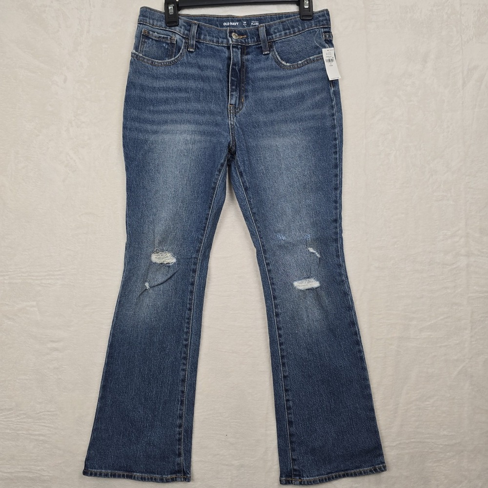 Old Navy Women's Mid-Rise Flare Jeans - Blue